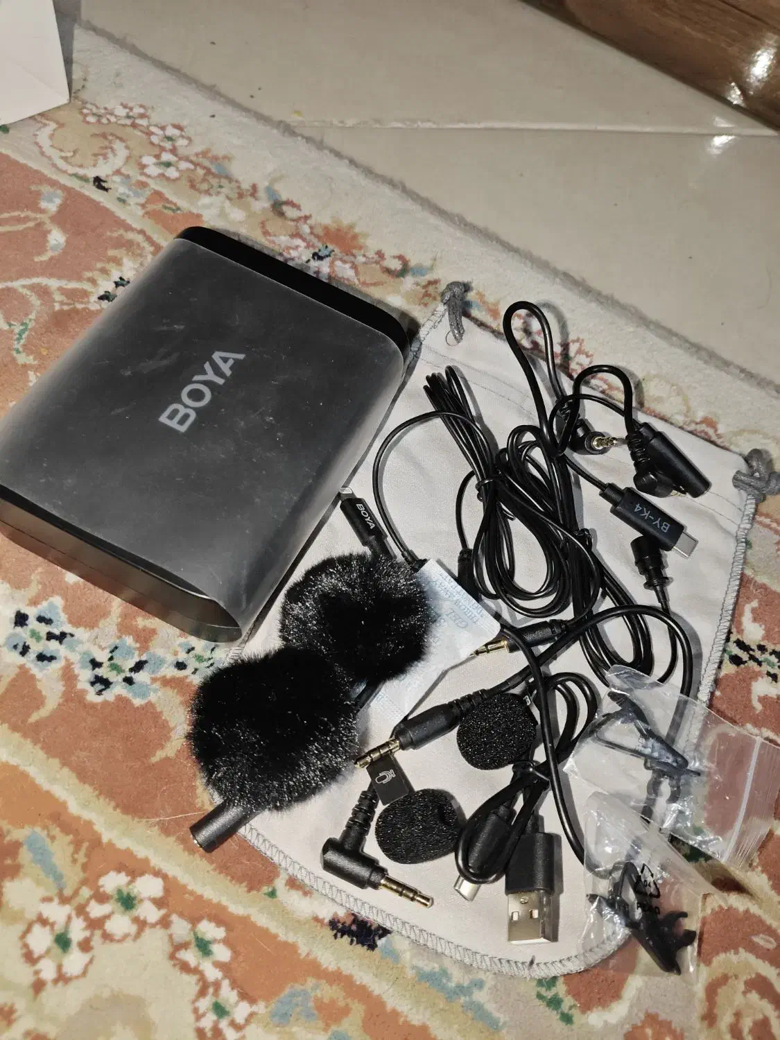 میکروفن یقه ای دوقلو بویا BOYA|دوربین عکاسی و فیلمبرداری|تهران, شمشیری|دیوار