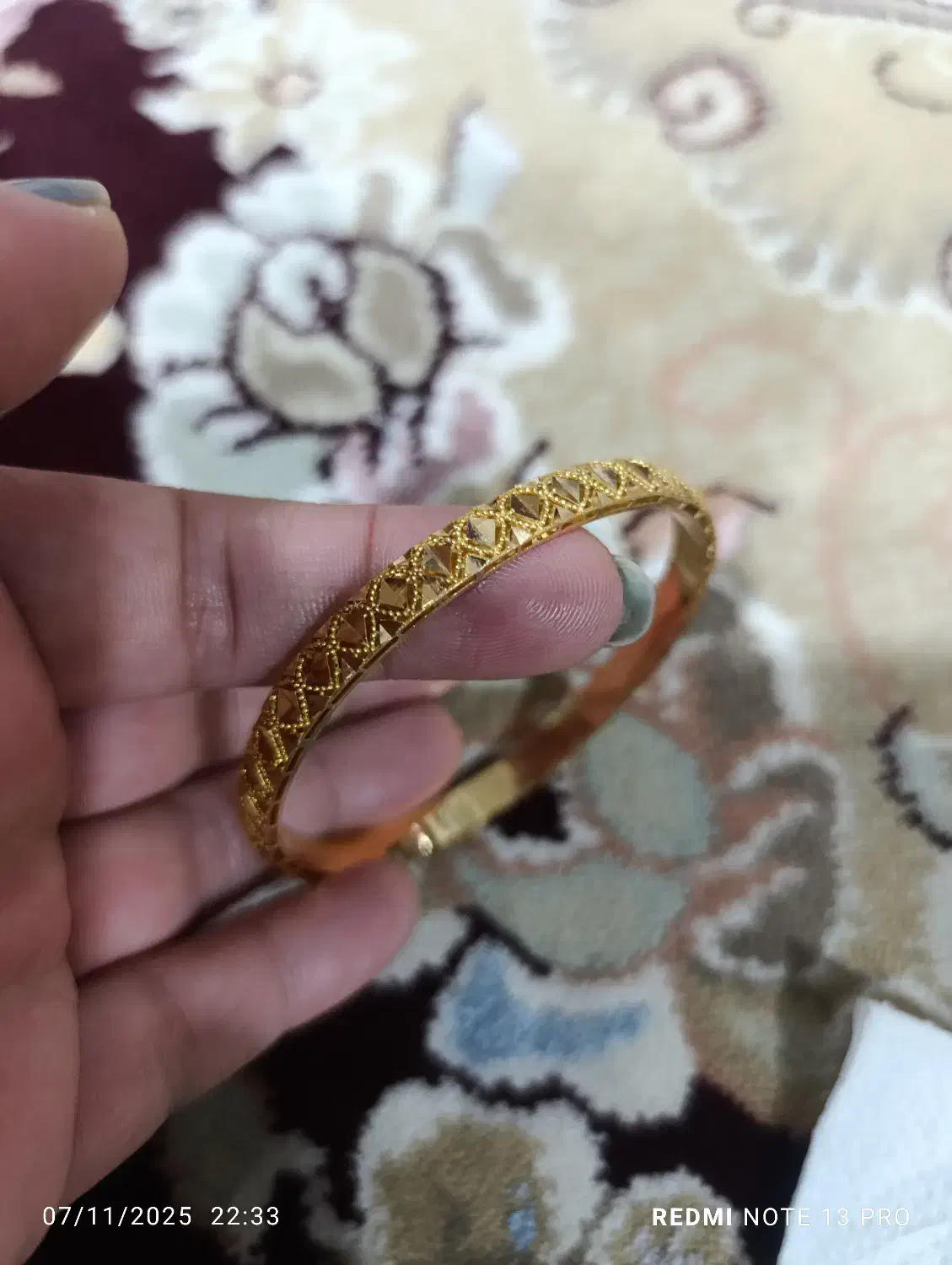 فروش یک عدد تک پوش و یک النگوی طلا|جواهرات|هرسین, |دیوار