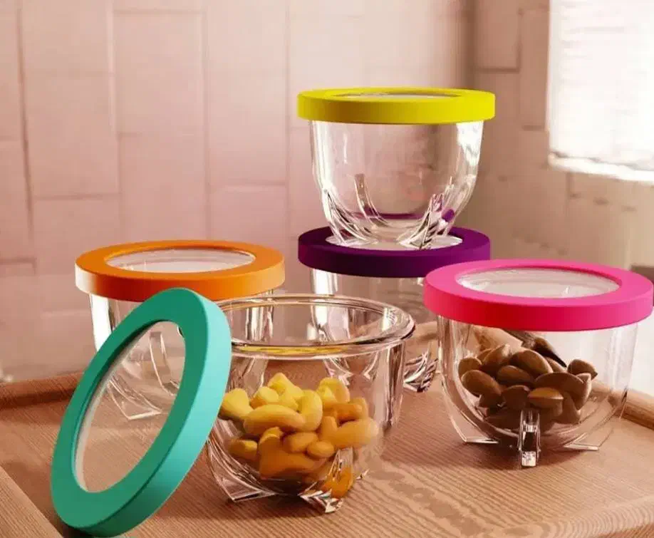 کاسه رنگی (گالری کوروش)|ظروف نگهدارنده، پلاستیکی، یک‌بارمصرف|بیرجند, |دیوار