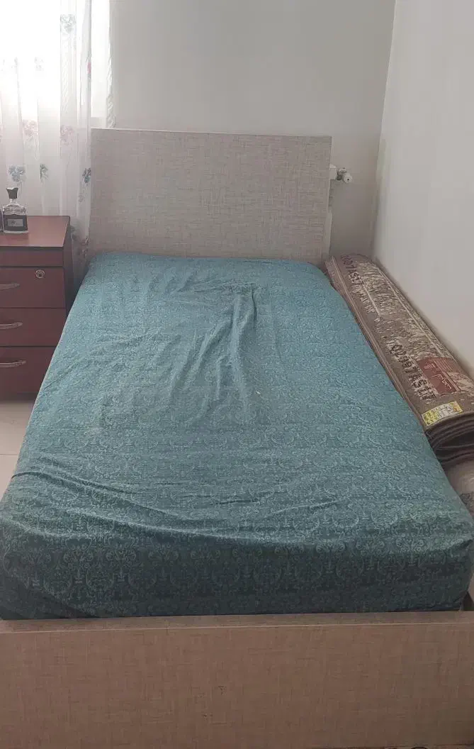 تخت خواب تمام  mdf با تشک|تخت و سرویس خواب|مشکین‌دشت, |دیوار