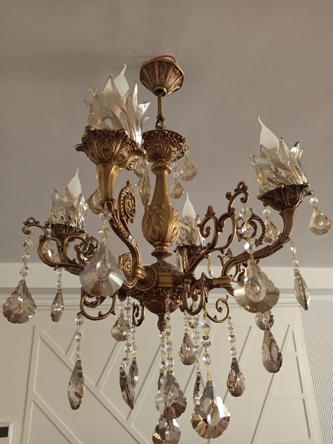 ۲ تا لوستر چهار شاخه در حد نو|لوستر و چراغ آویز|اراک, |دیوار