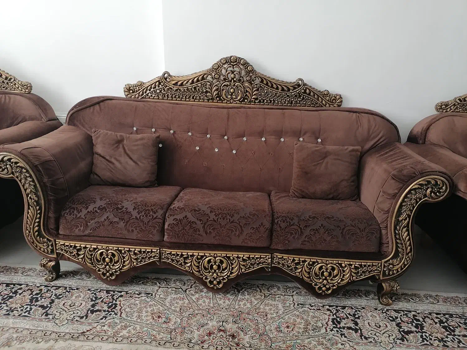 مبل نیمه سلطنتی|مبلمان خانگی و میز عسلی|قوچان, |دیوار