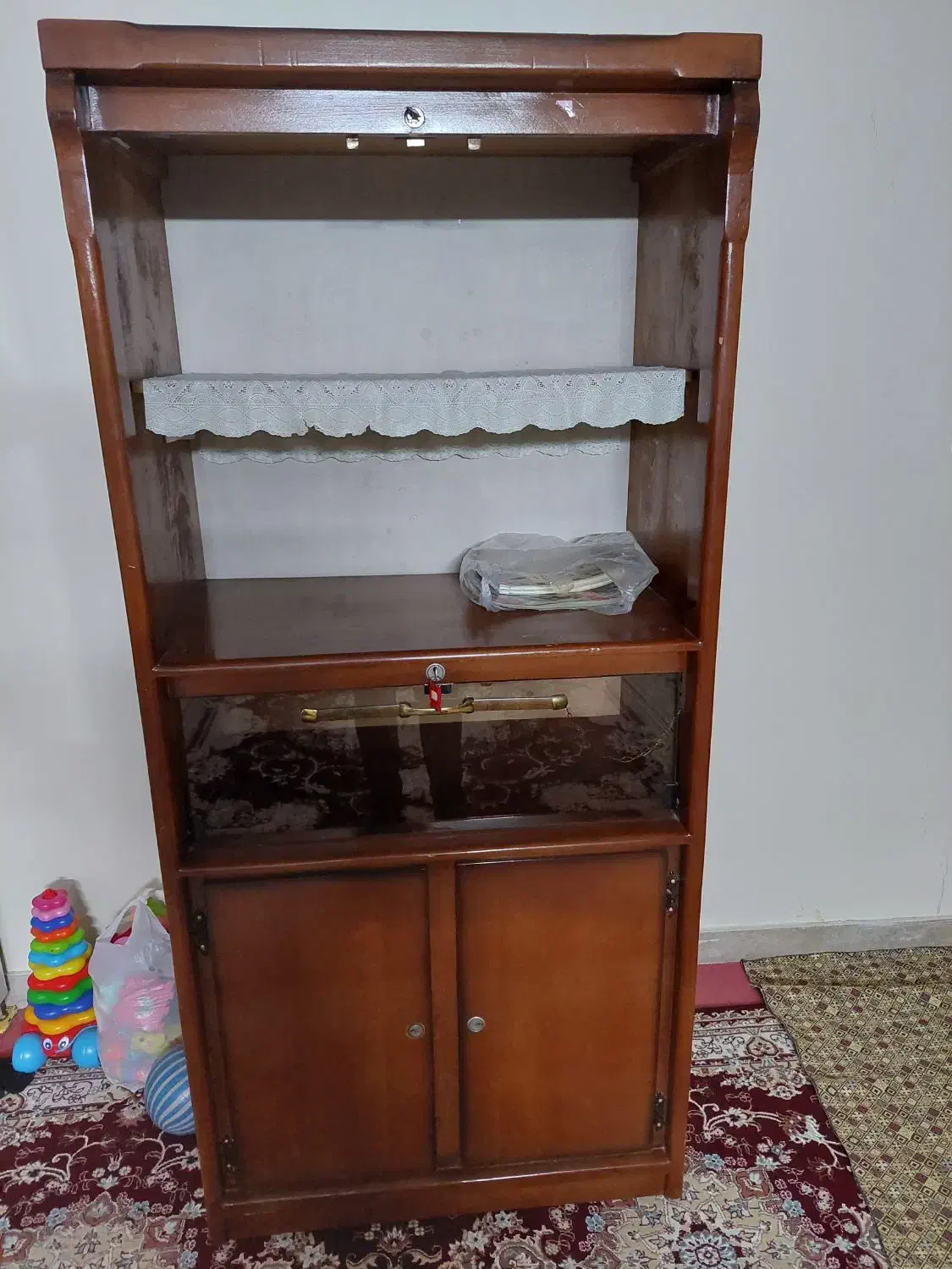 کمد و کتابخانه|کتابخانه، شلف، قفسه‌های دیواری|نسیم‌شهر, |دیوار