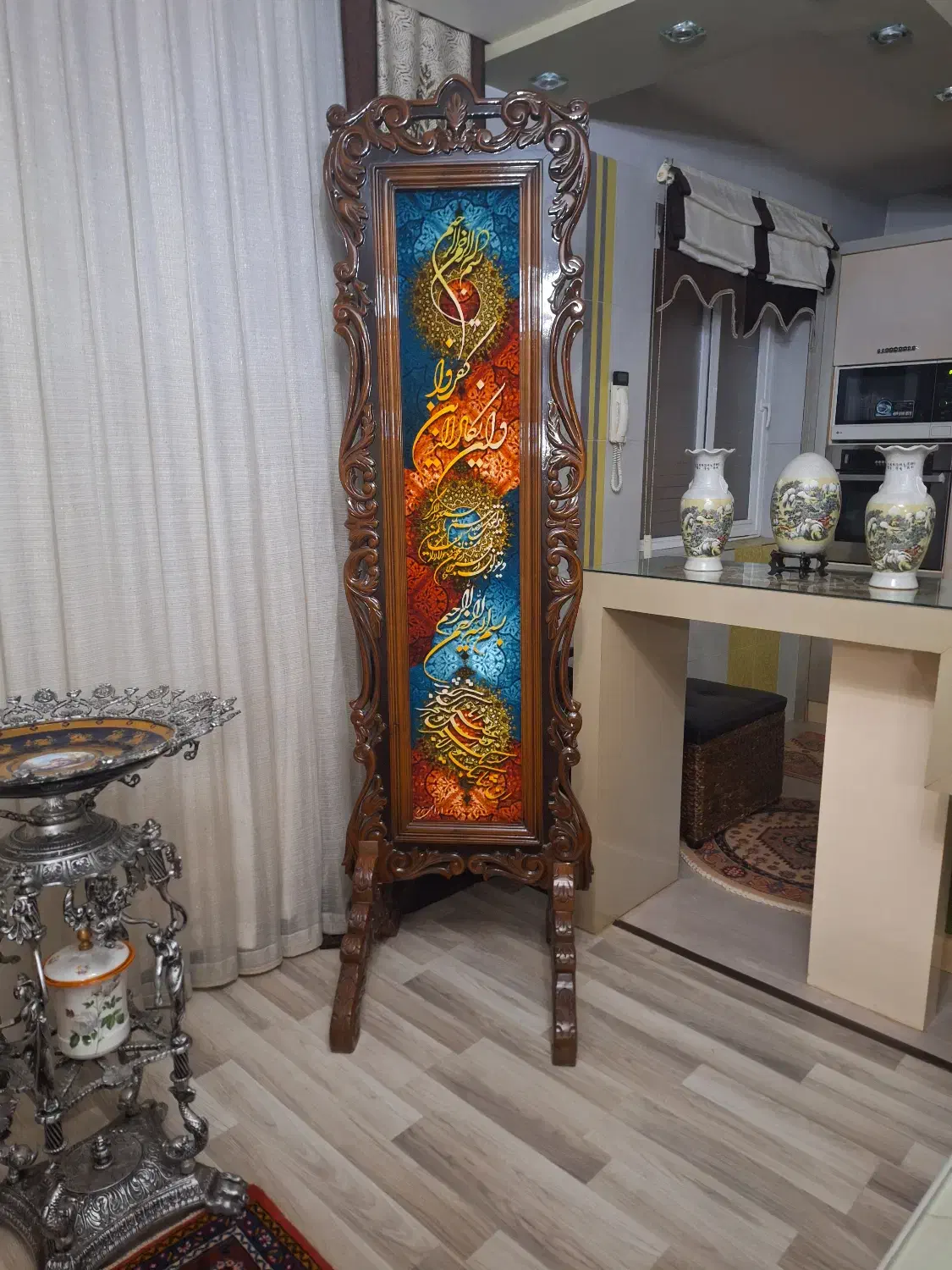 تابلو فرش دستباف اذانچی تبریز|تابلو فرش|اردبیل, |دیوار