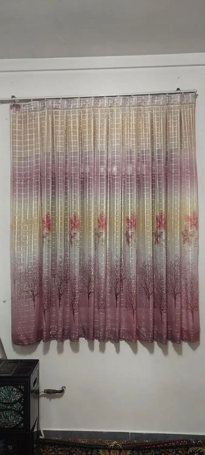 پرده ۲عدد درحدنو باهم ۱۲۰۰|پرده، رانر، رومیزی|آمل, |دیوار