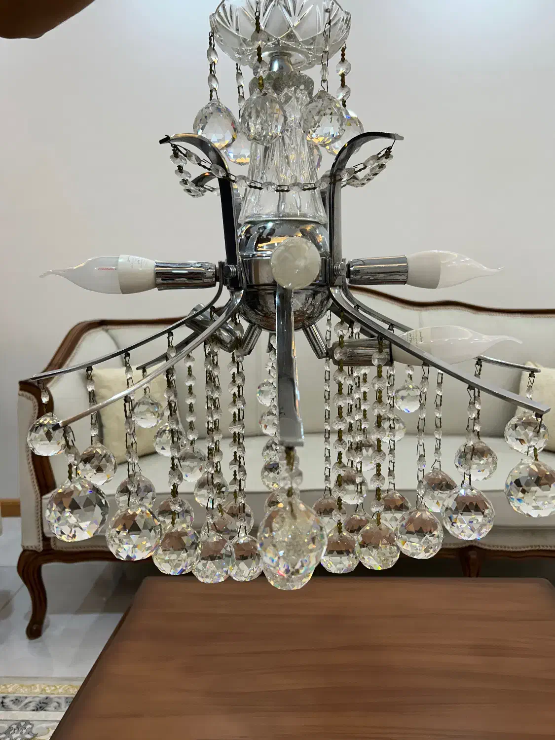 لوستر کریستالی|لوستر و چراغ آویز|محمدیه-قزوین, |دیوار