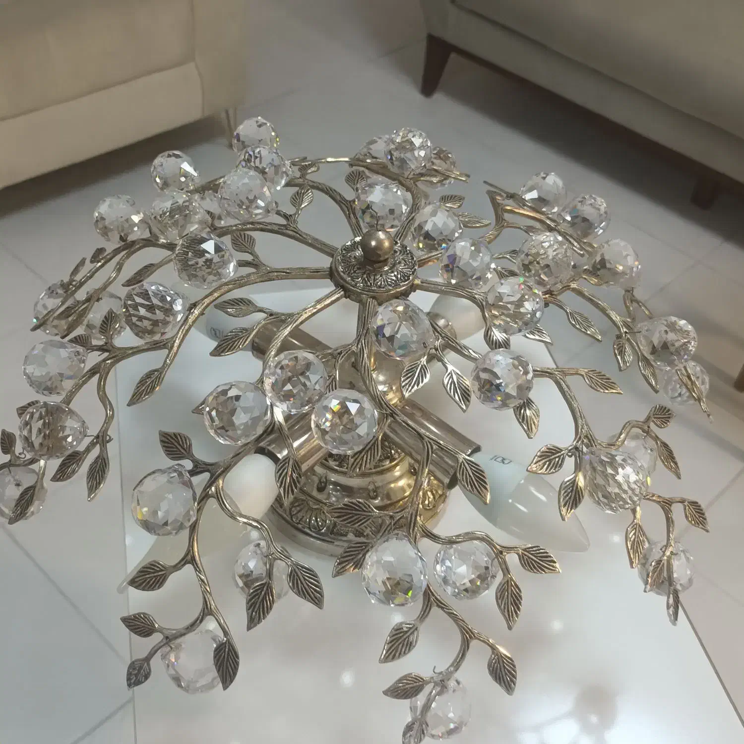 یک جفت لوستر برنجی ۴ شاخه|لوستر و چراغ آویز|مشهد, ارشاد|دیوار