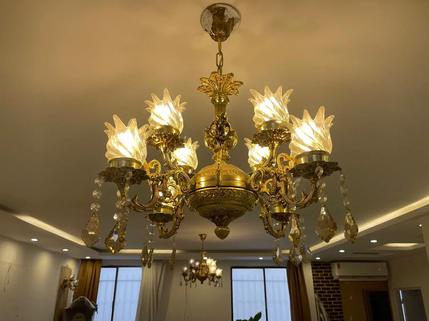 لوستر ۸ شعله ، دیوار کوب ، چراغ آویز سقفی ، مهتابی|لوستر و چراغ آویز|مشهد, هفت تیر (حافظ)|دیوار