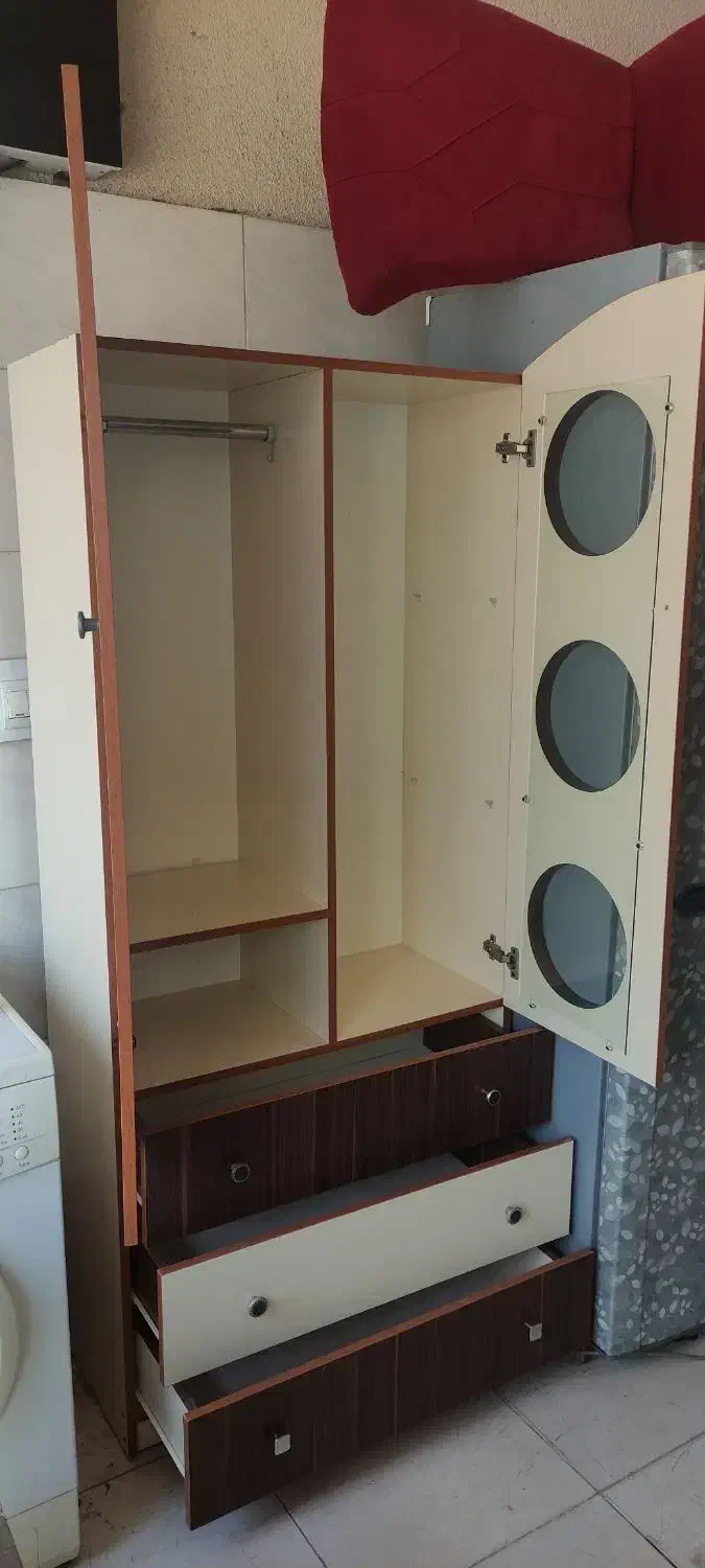 دوعدد کمد آویز لباس وکشو دار درحدنو4200|جاکفشی، کمد، دراور|لنگرود, |دیوار