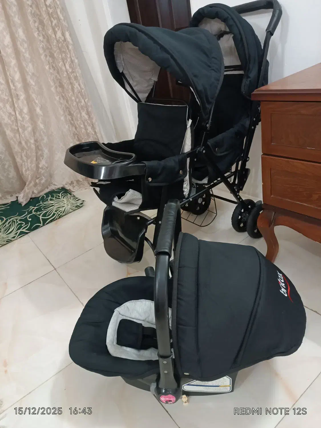 کالسکه دوقلو و کریر|کالسکه و لوازم جانبی|مشهد, هفت تیر (نه دره)|دیوار