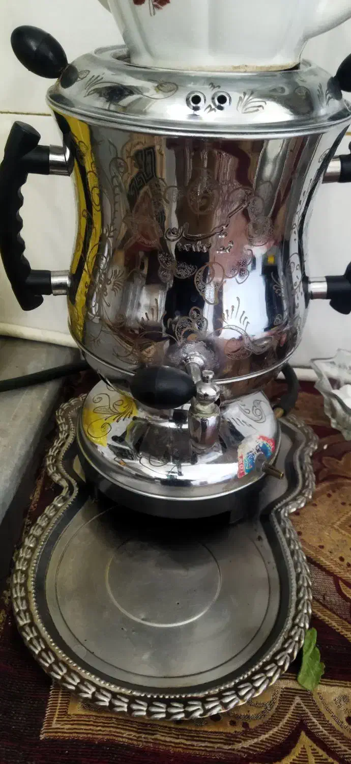 سماور گازی|سماور، چای‌ساز، قهوه‌ساز|اصفهان, باغ زرشک|دیوار