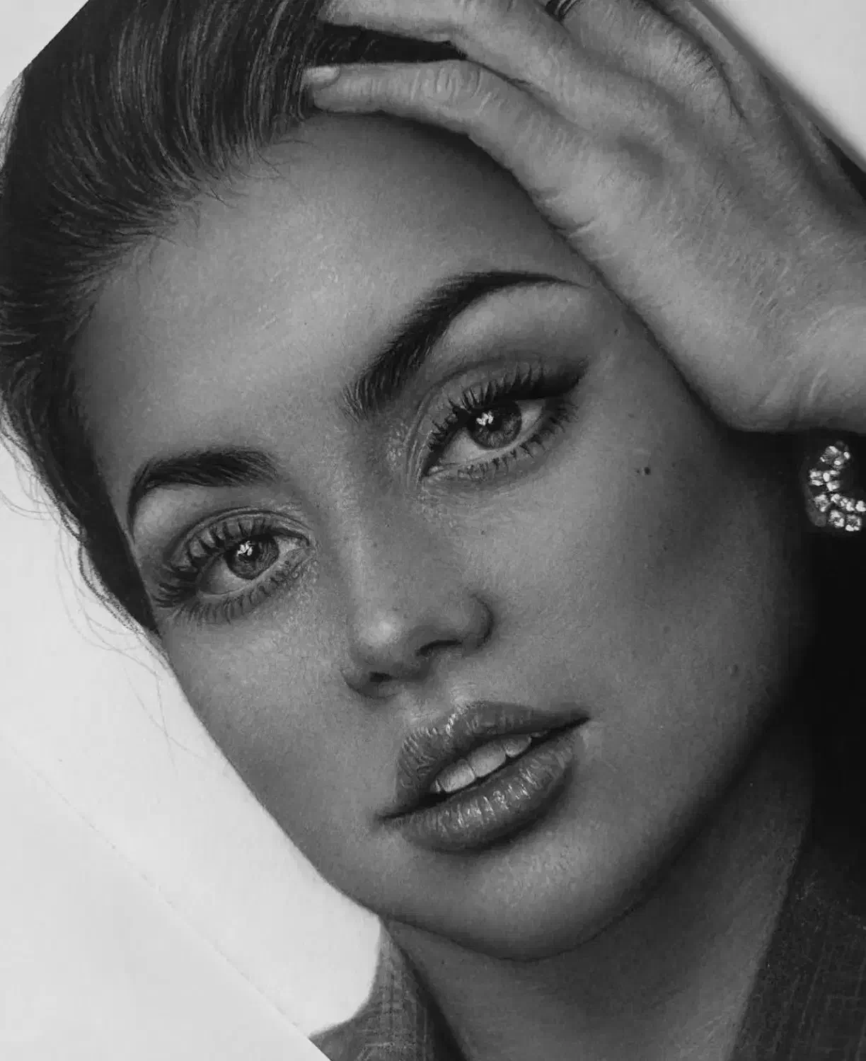 طراحی چهره سیاهقلم|تابلو، نقاشی، عکس|مشهد, کوشش|دیوار