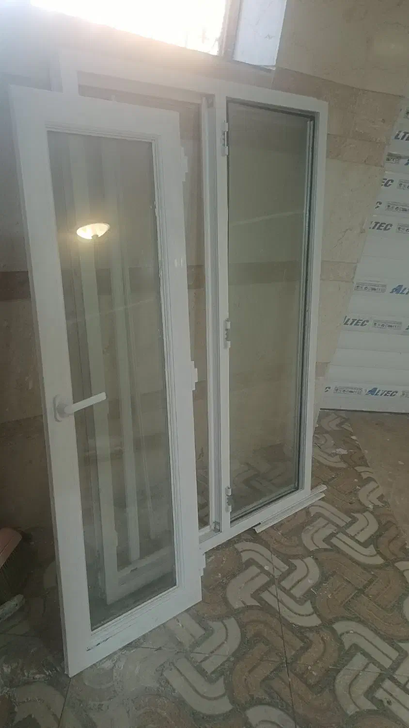 پنجره با شیشه دو جداره اماده|مصالح و تجهیزات ساختمان|مشگین شهر, |دیوار