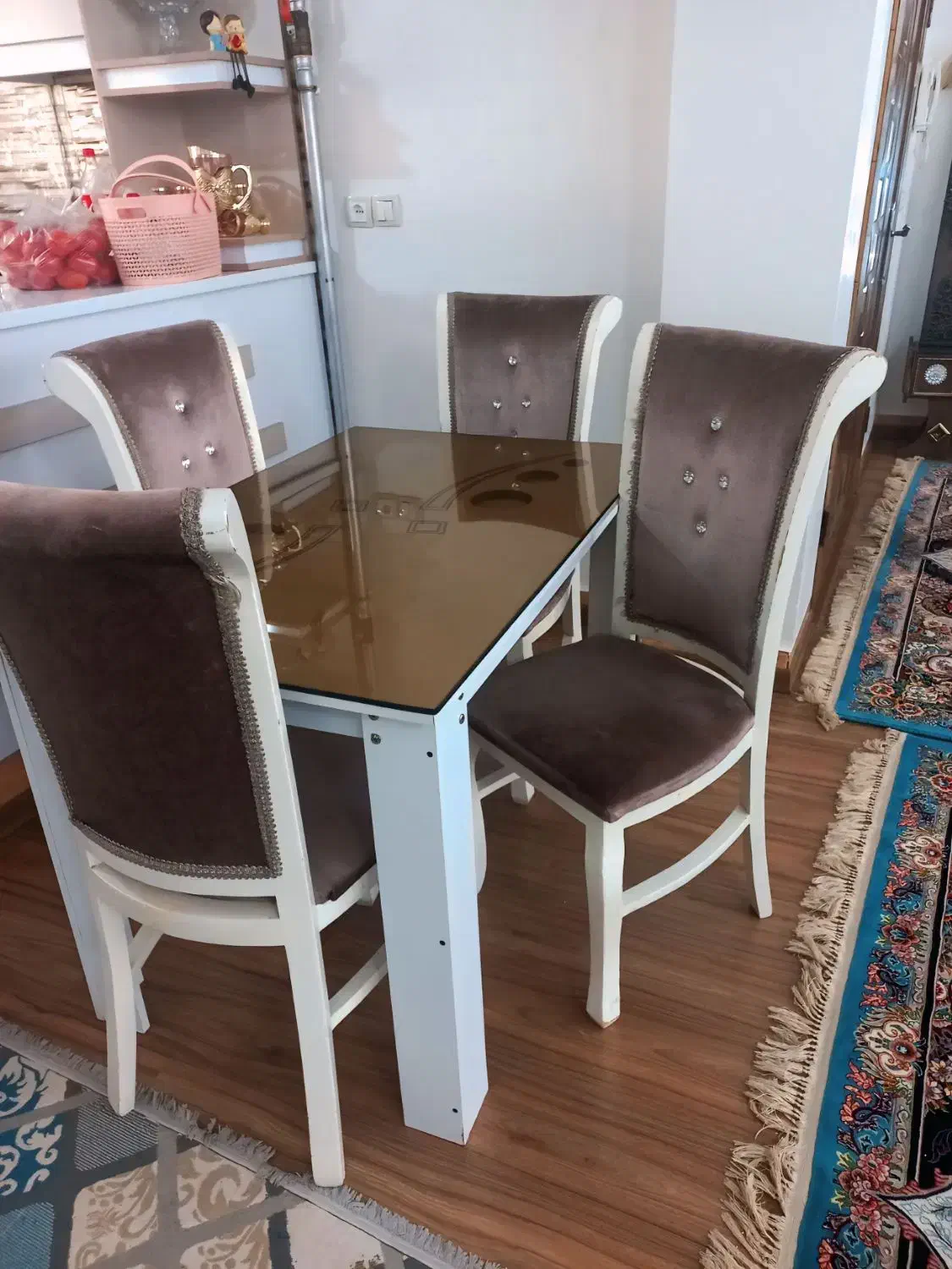 میز ناهار خوری/غذا خوری/۴نفره/شیک ومدرن|میز و صندلی غذاخوری|میاندوآب, |دیوار