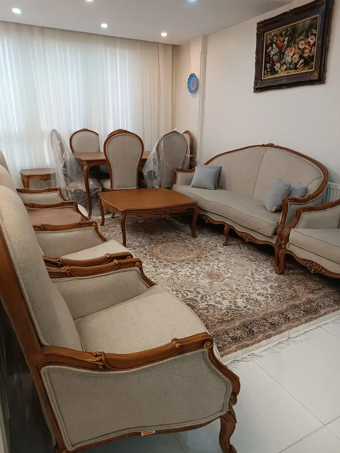 مبل ۷نفره انجل با میز ناهارخوری ۶نفره انجل|مبلمان خانگی و میز عسلی|تهران, آهنگ|دیوار