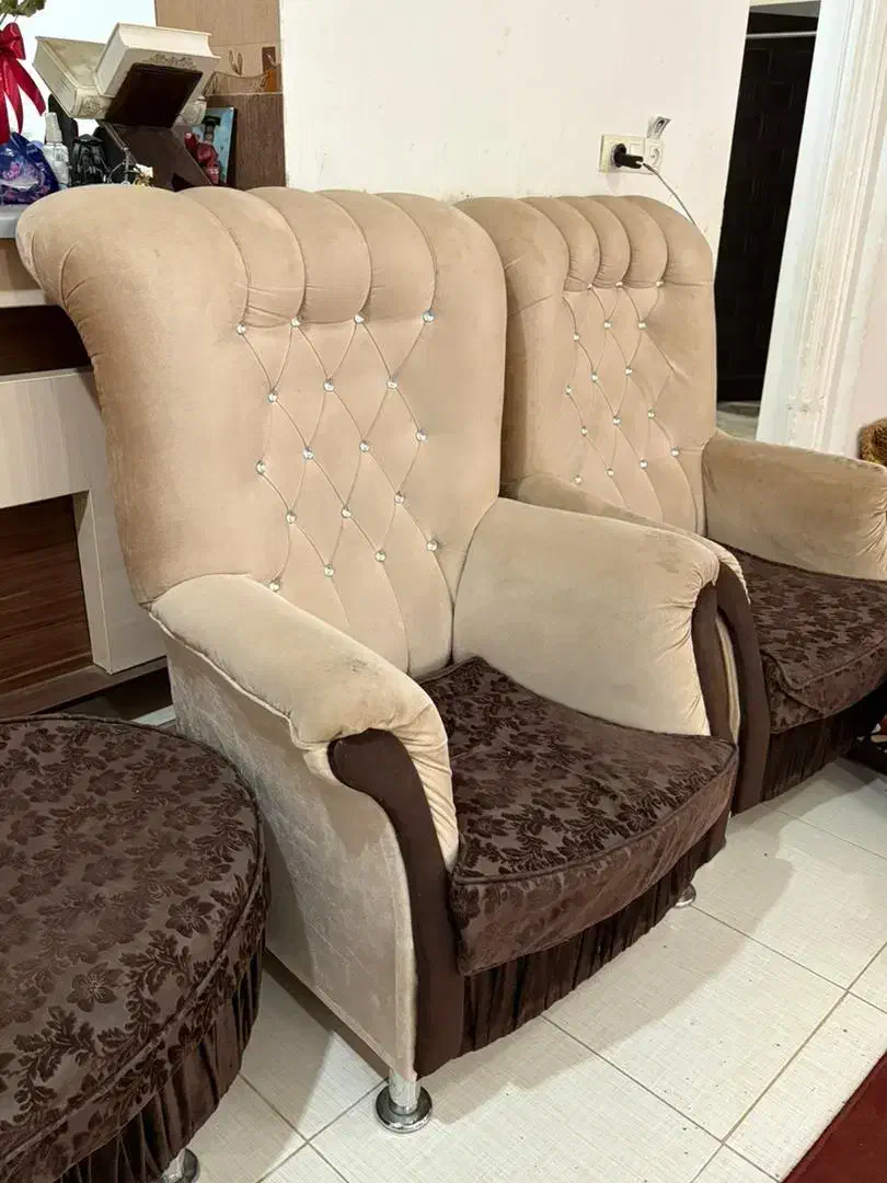 مبل ۷ نفره و میز تلویزیون|مبلمان خانگی و میز عسلی|اهرم, |دیوار