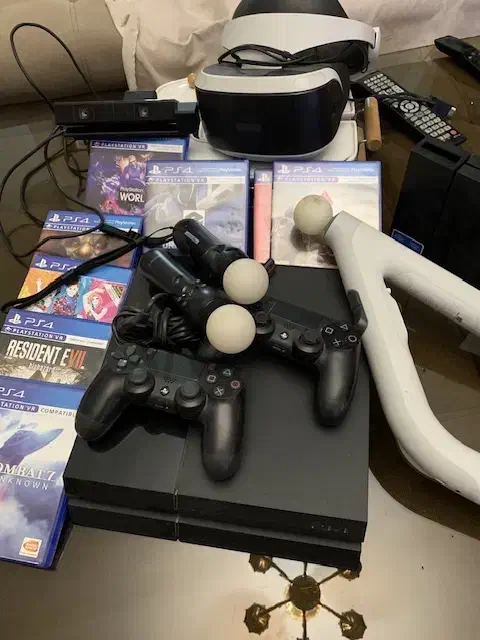 Ps4 fat 500 VR full pack دو دسته|کنسول، بازی ویدئویی و آنلاین|کرج, شهرک احمدیه|دیوار