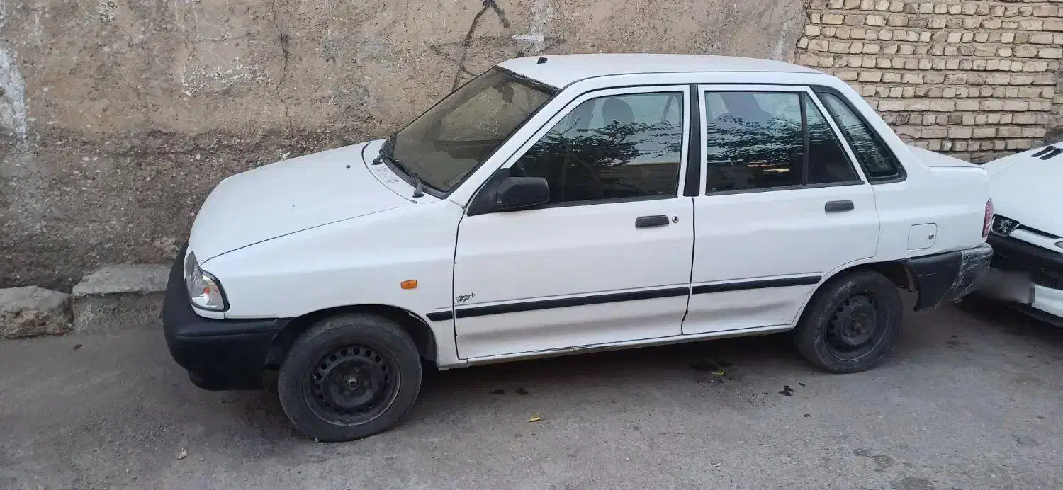 پراید مدل۹۱ سفید هیدرولیک سه تیکه رنگ|خودرو سواری و وانت|تاکستان, |دیوار