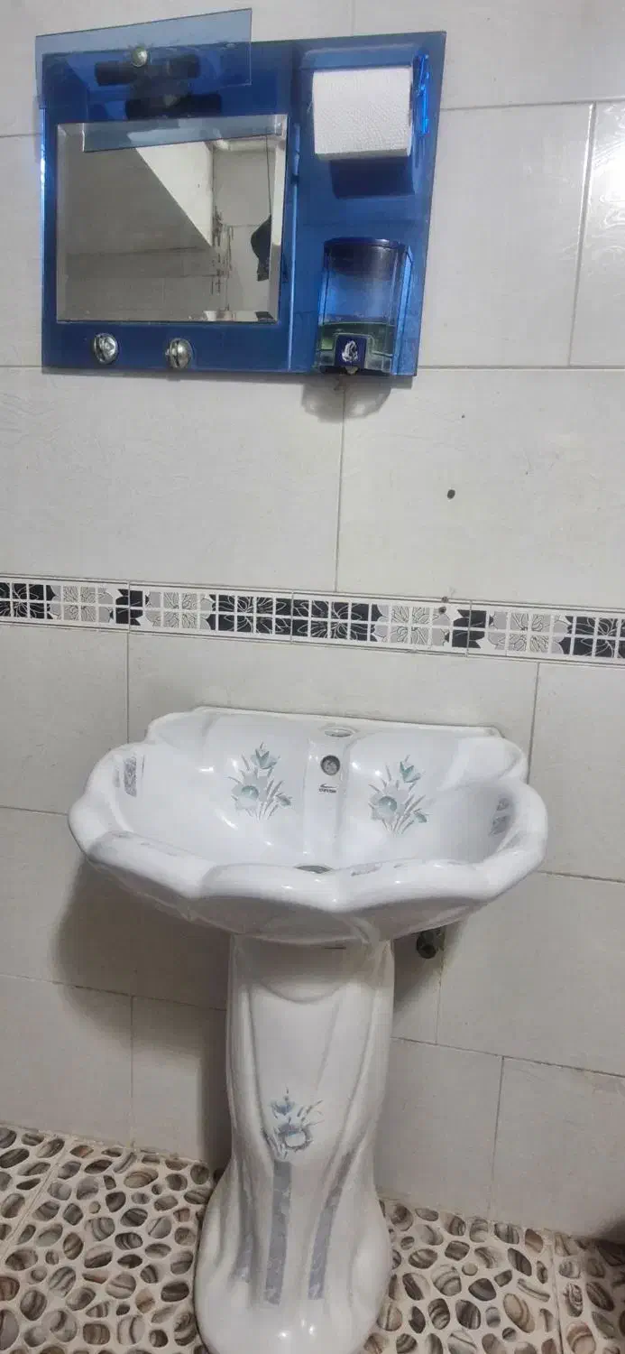 سنگ روشویی با آیینه|لوازم سرویس بهداشتی|برازجان, |دیوار