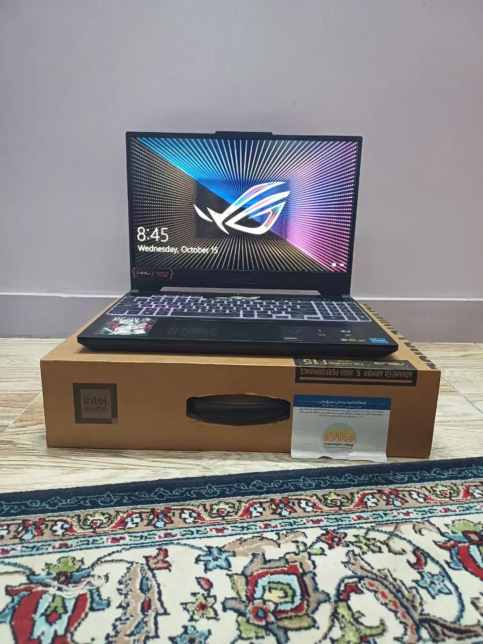 لپ‌تاپ ASUS TUF F15 تمیز و نو+کول‌پد+موس و گارانتی|رایانه همراه|فردیس, فردیس|دیوار