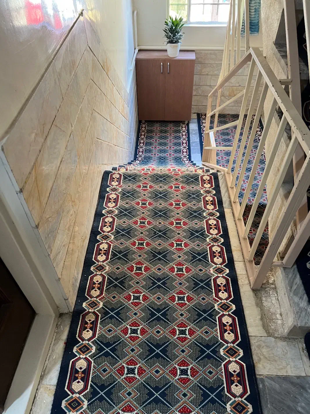 گلیم فرش پله سه طبقه کامل عرض ۱ و ۱۲۰|فرش|اسلام‌شهر, شهرک مهدیه|دیوار