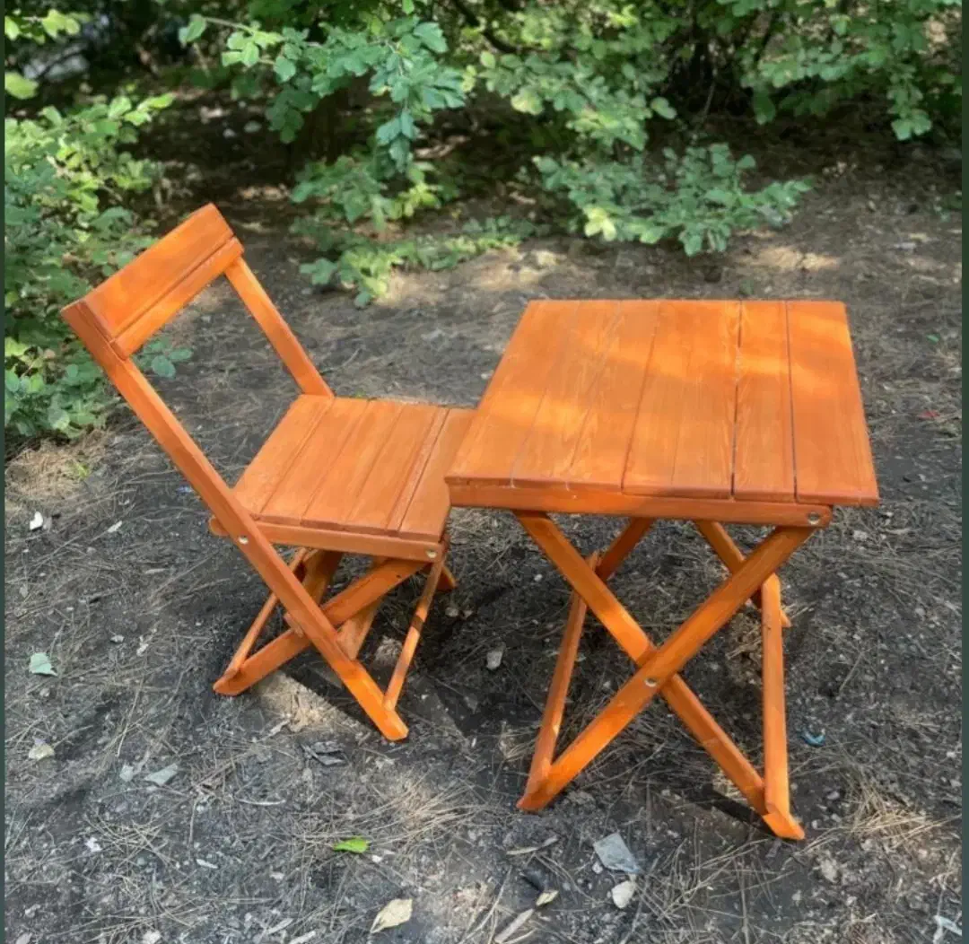 میزوصندلی تاشو|صندلی و نیمکت|ساری, |دیوار