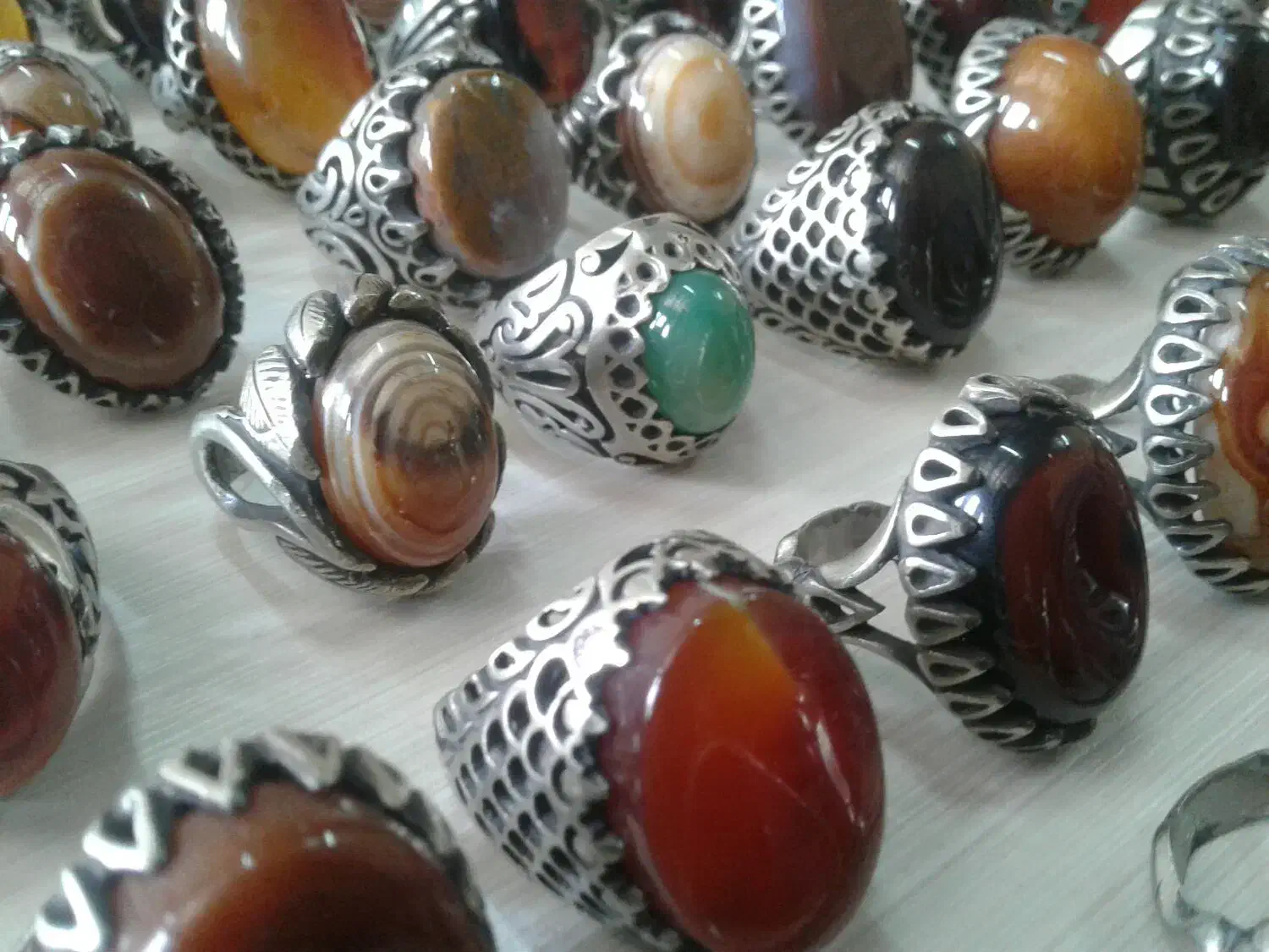 انواع انگشتر ( طرح نقره )|جواهرات|قم, سرحوض|دیوار