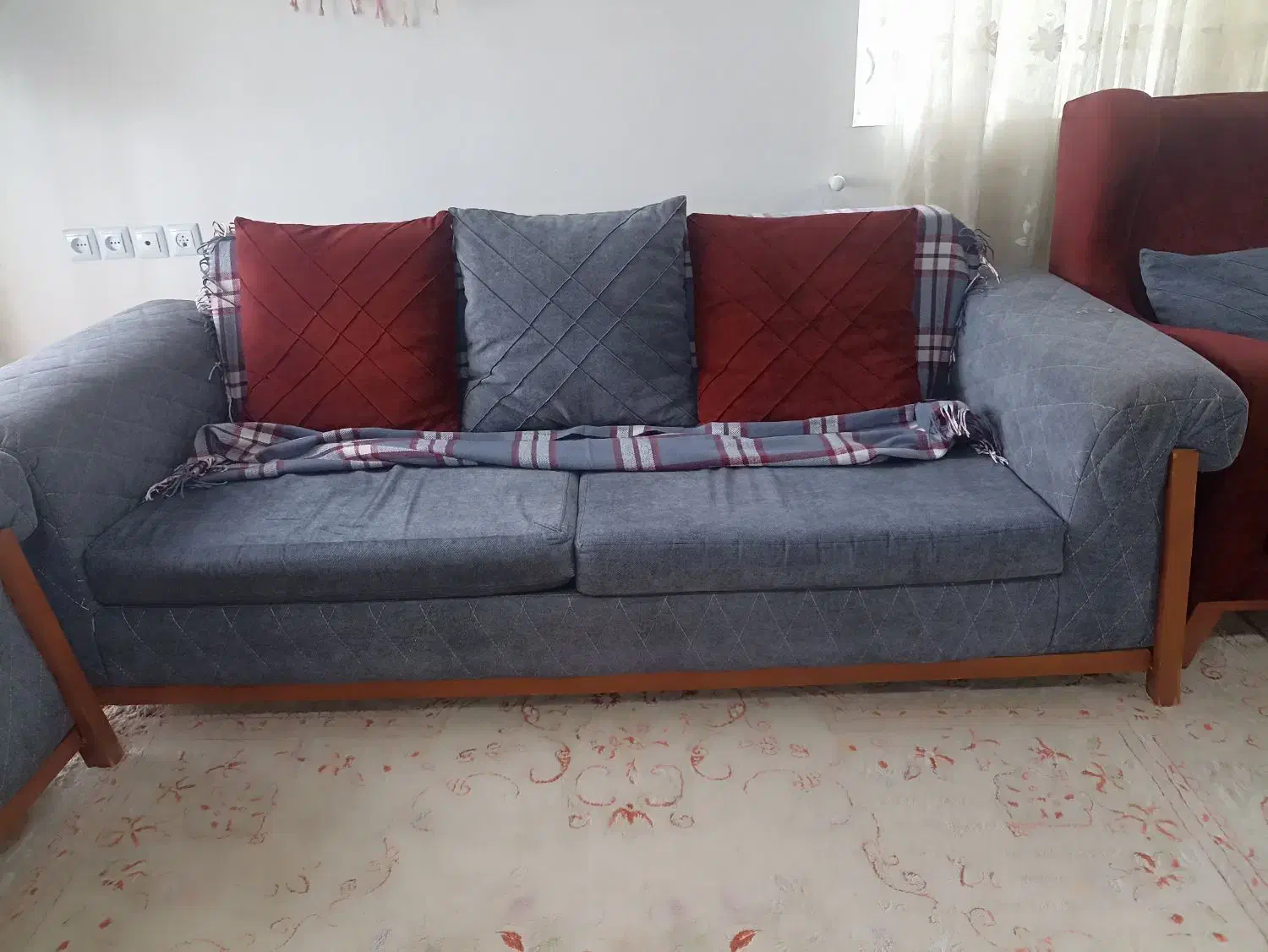 مبل 7 نفره تمیز|مبلمان خانگی و میز عسلی|خرم‌آباد (تنکابن), |دیوار
