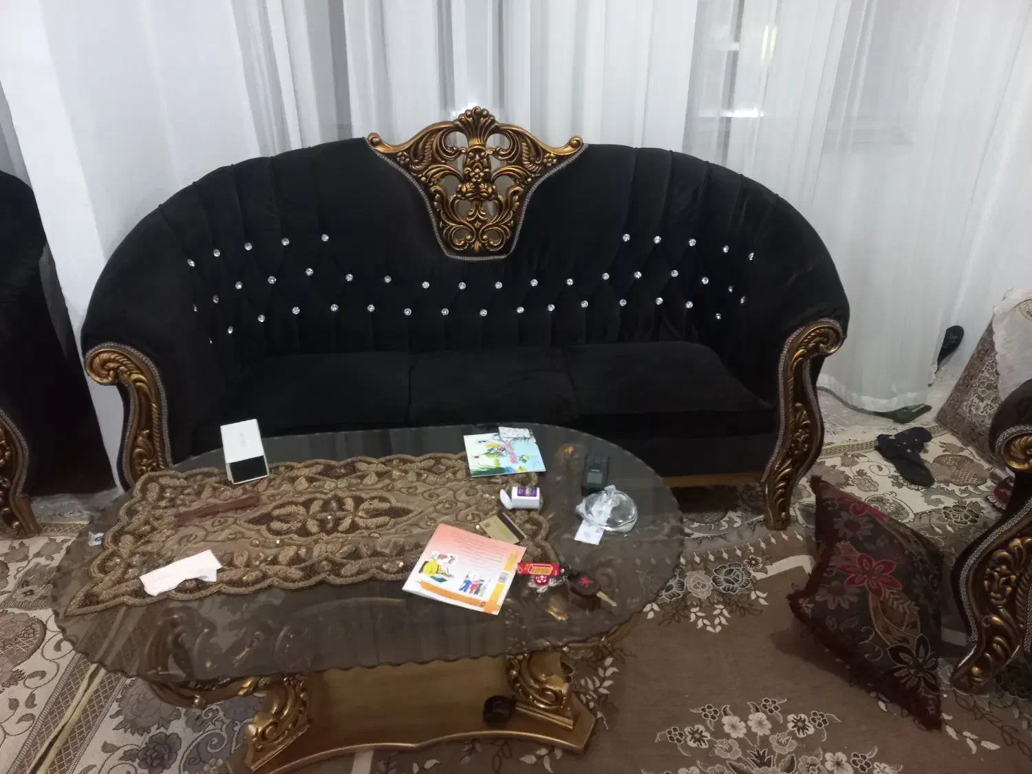 مبل هفت نفره در حد نو|مبلمان خانگی و میز عسلی|کرمانشاه, |دیوار