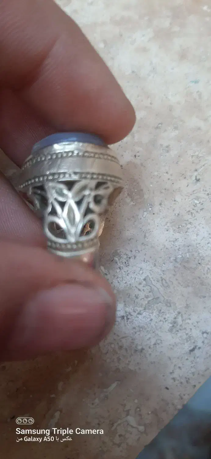 انگشتر نقره باباقوری عیار پایین|جواهرات|اهواز, منازل سپاه|دیوار