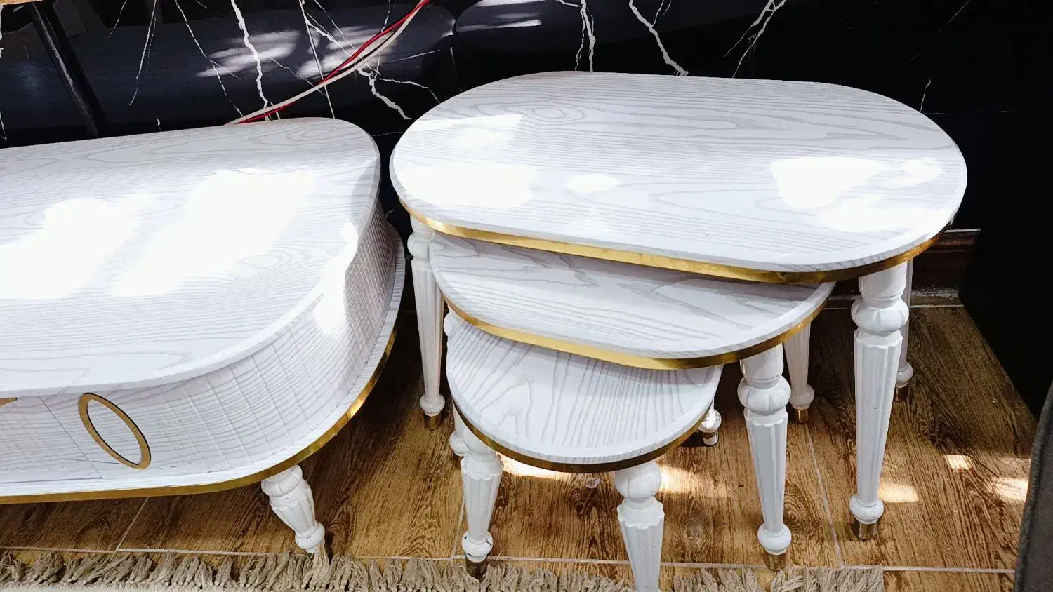 میز جلو مبلی نو با سه عسلی|مبلمان خانگی و میز عسلی|سیرجان, |دیوار