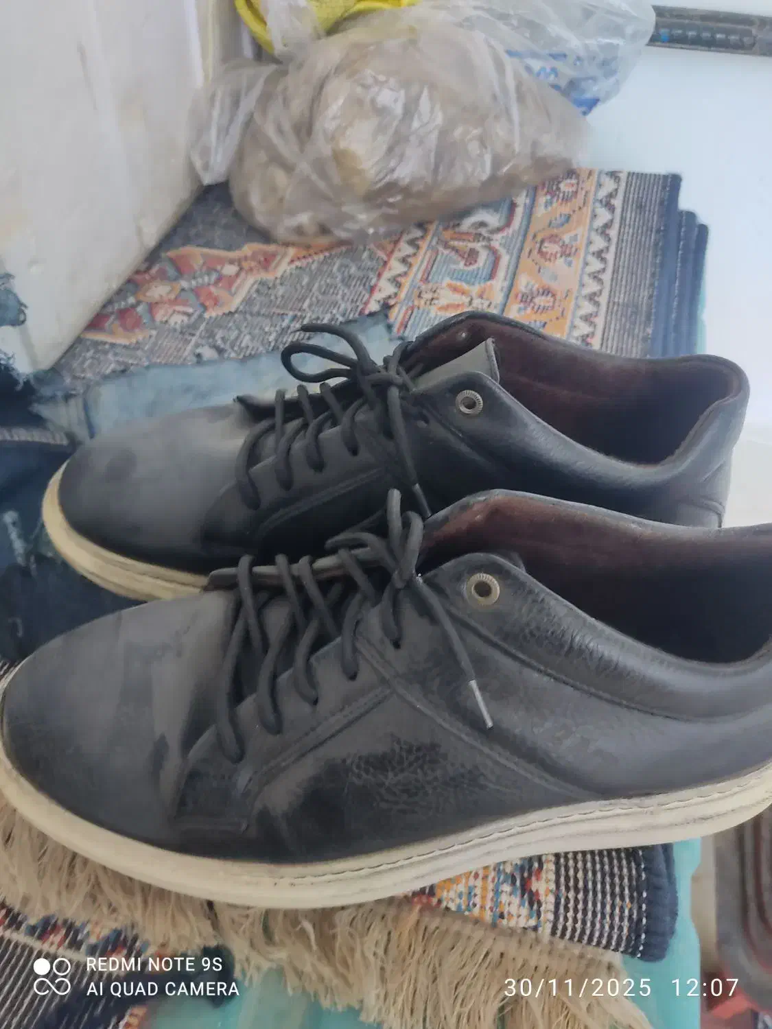 کفش مشکی مردانه رنگ مشکی|کیف، کفش، کمربند|یاسوج, |دیوار