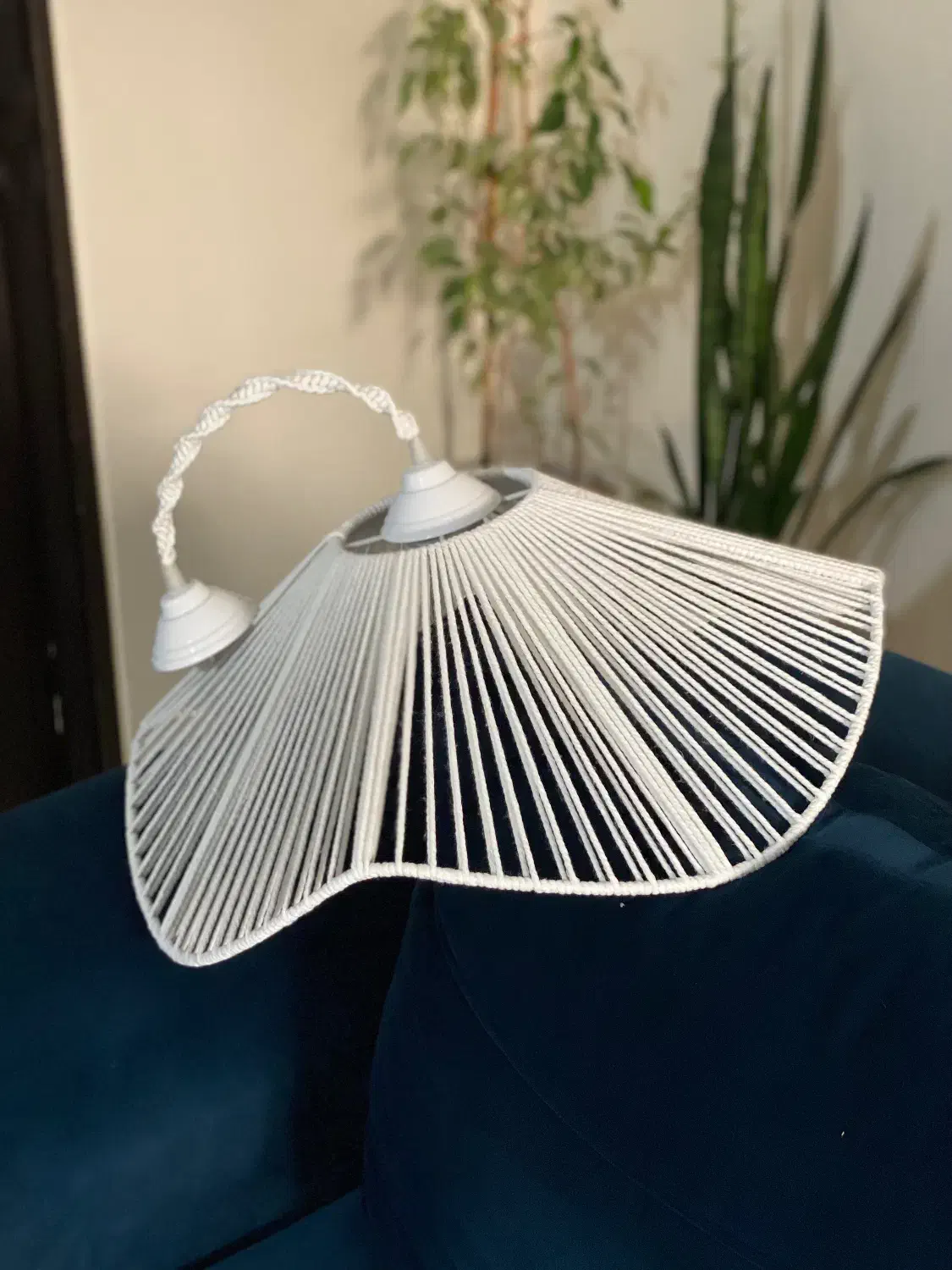 لوستر مکرومه|لوستر و چراغ آویز|تهران, افسریه جنوبی|دیوار