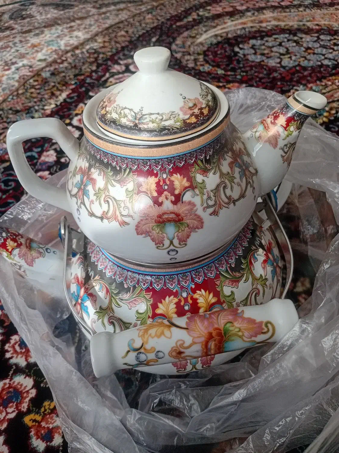 کتری و قوری استفاده نشده|قوری، کتری، قهوهساز دستی|مشهد, خواجه ربیع|دیوار