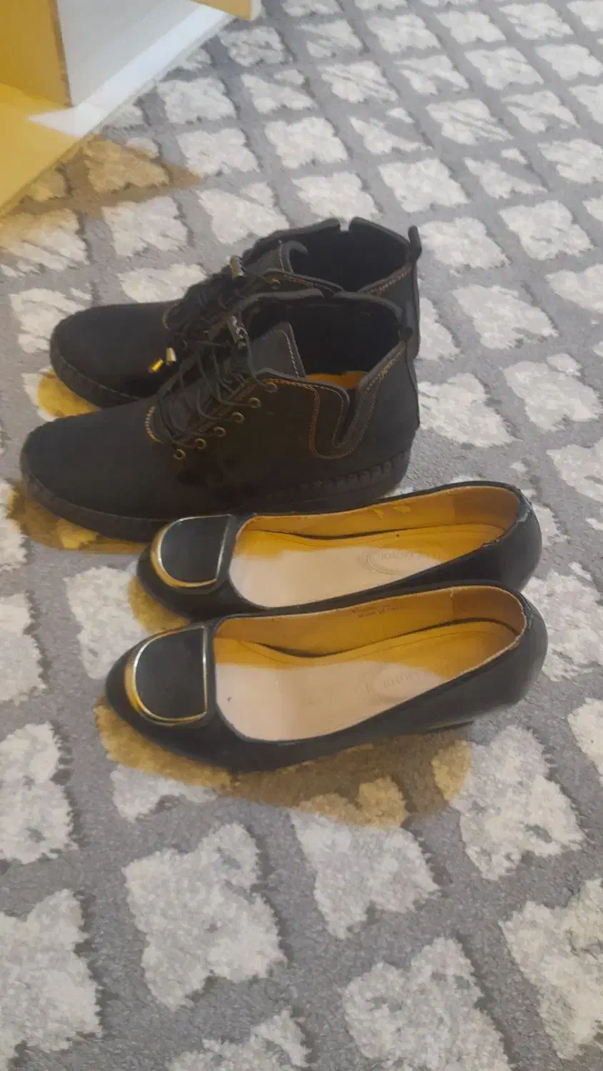 چندتا کفش  شیک دو  نیم بوت نو ویه کفش مجلُسی|کیف، کفش، کمربند|دورود, |دیوار