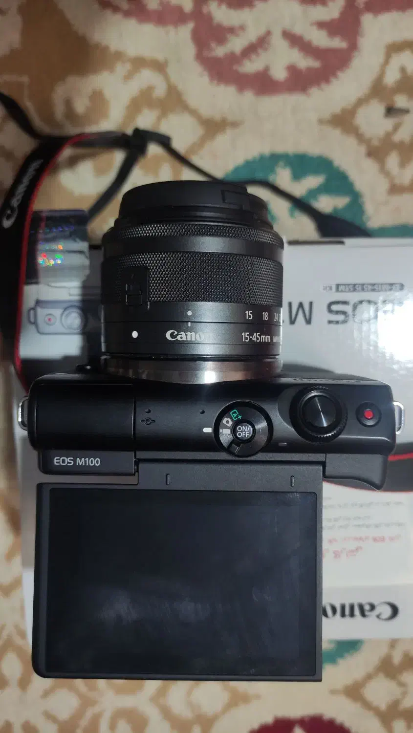 دوربین Canon EOS M100 کاملاً سالم|دوربین عکاسی و فیلمبرداری|گلبهار, شهر جدید گلبهار|دیوار