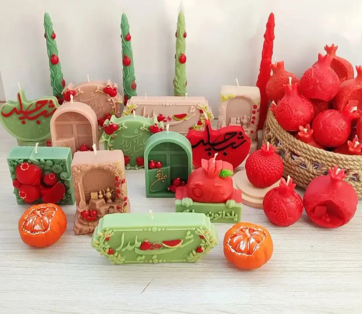 شمع یلدایی|صنایع دستی و سایر لوازم تزئینی|تربتحیدریه, منصوریه|دیوار