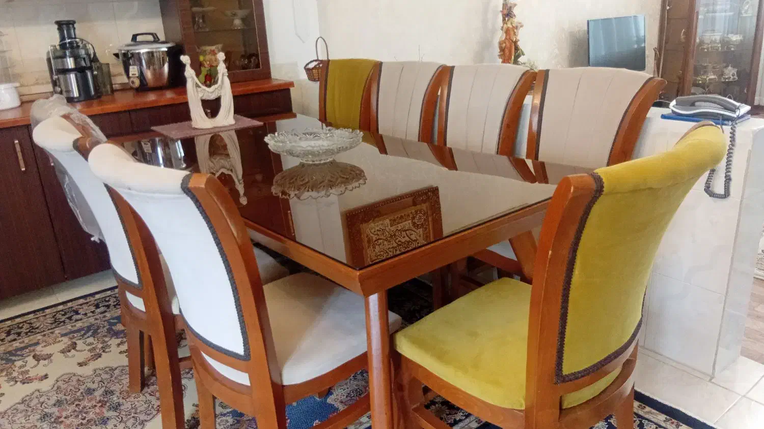 ناهارخوری هشت نفره|میز و صندلی غذاخوری|تالش, هشتپر|دیوار