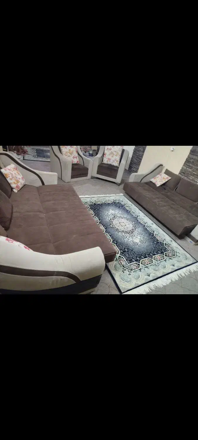 مبل تخت شو هفت نفره .کاملا سالم|مبلمان خانگی و میز عسلی|شیروان (خراسان), |دیوار