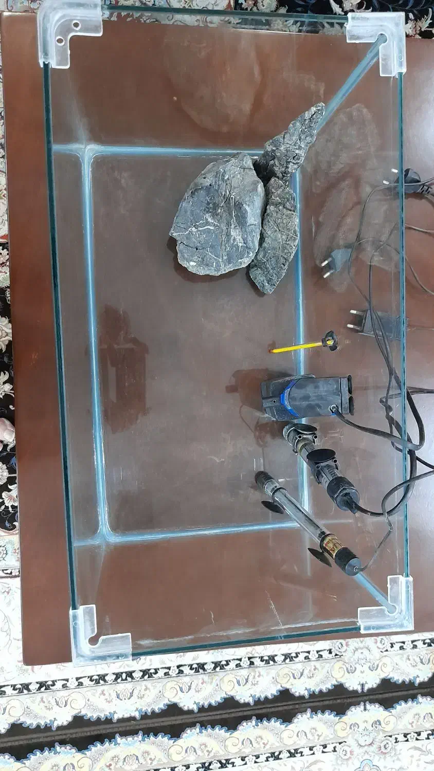 آکواریم شیشه خم شرکتی با تمام لوازم|ماهی|تهران, جوادیه تهرانپارس|دیوار