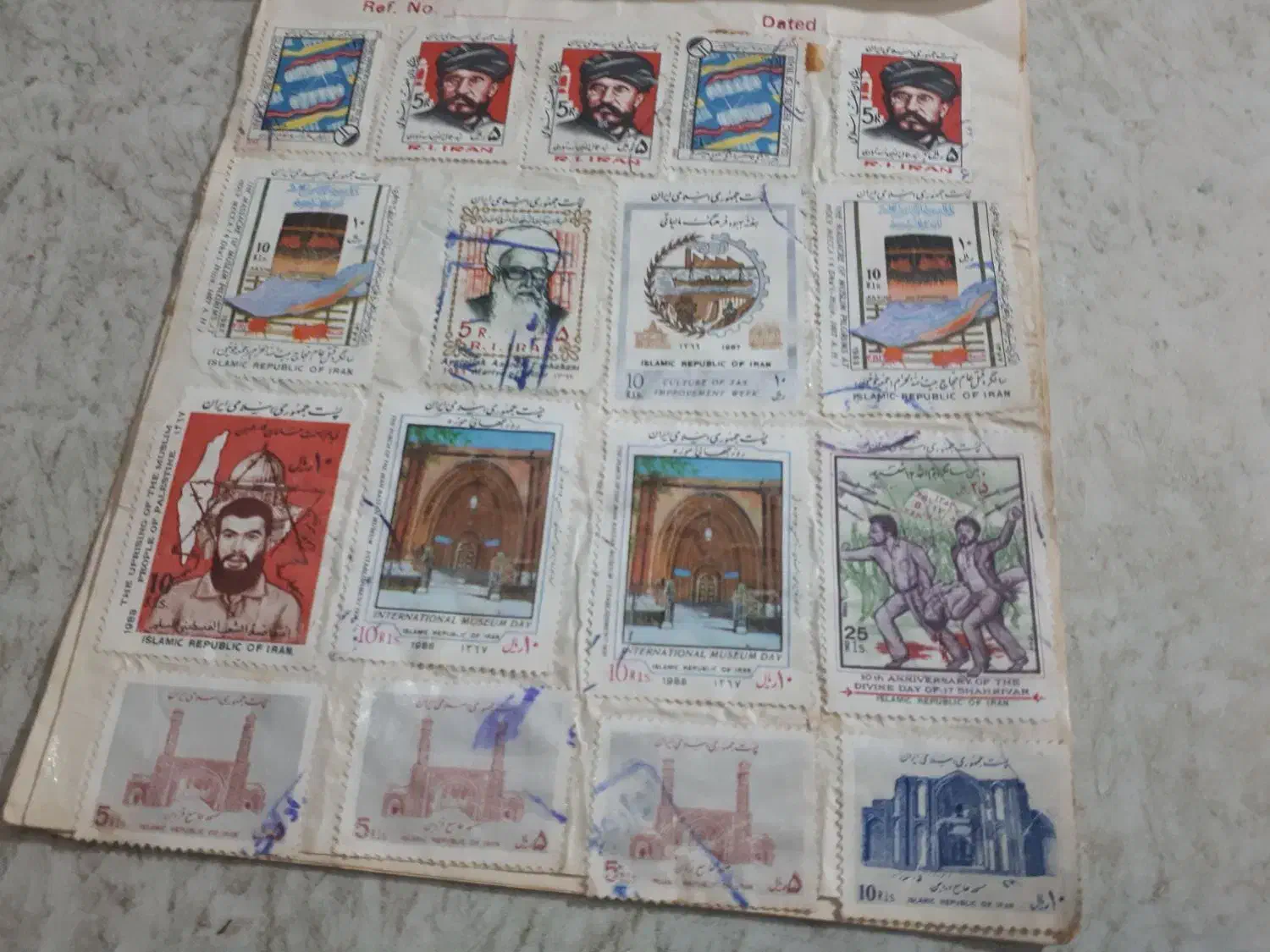 تمبر قدیمی|کلکسیون سکه، تمبر، اسکناس|علیآباد کتول, |دیوار