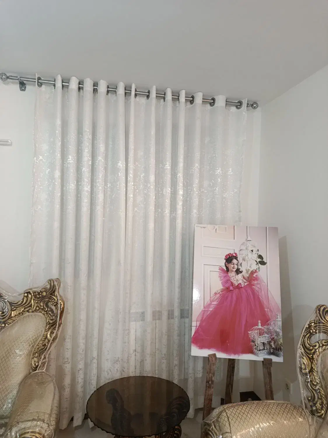 پرده حریر پتینه|پرده، رانر، رومیزی|شیراز, سرو|دیوار