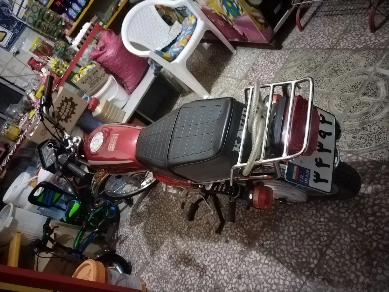 موتورسیکلت کویر 125 قرمز 1402|موتورسیکلت|تاکستان, |دیوار