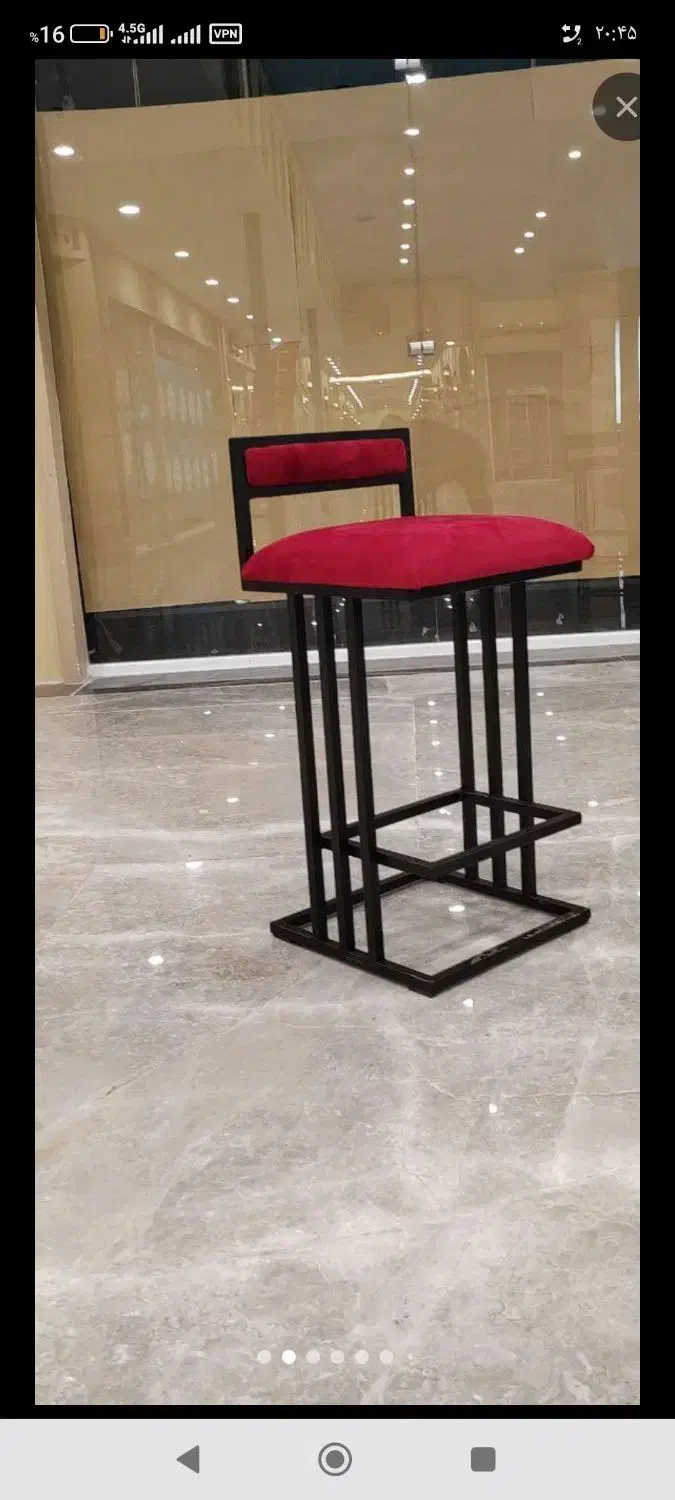 صندلی کانتر اپن|صندلی و نیمکت|شیراز, بید زرد|دیوار