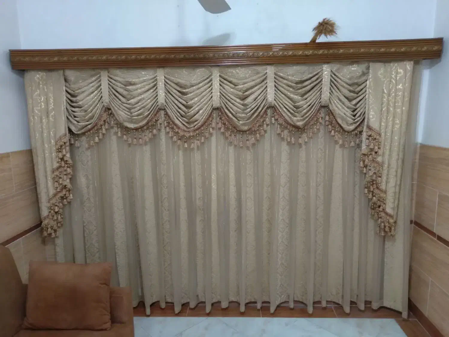 پرده سه متری|پرده، رانر، رومیزی|رشت, یخسازی|دیوار