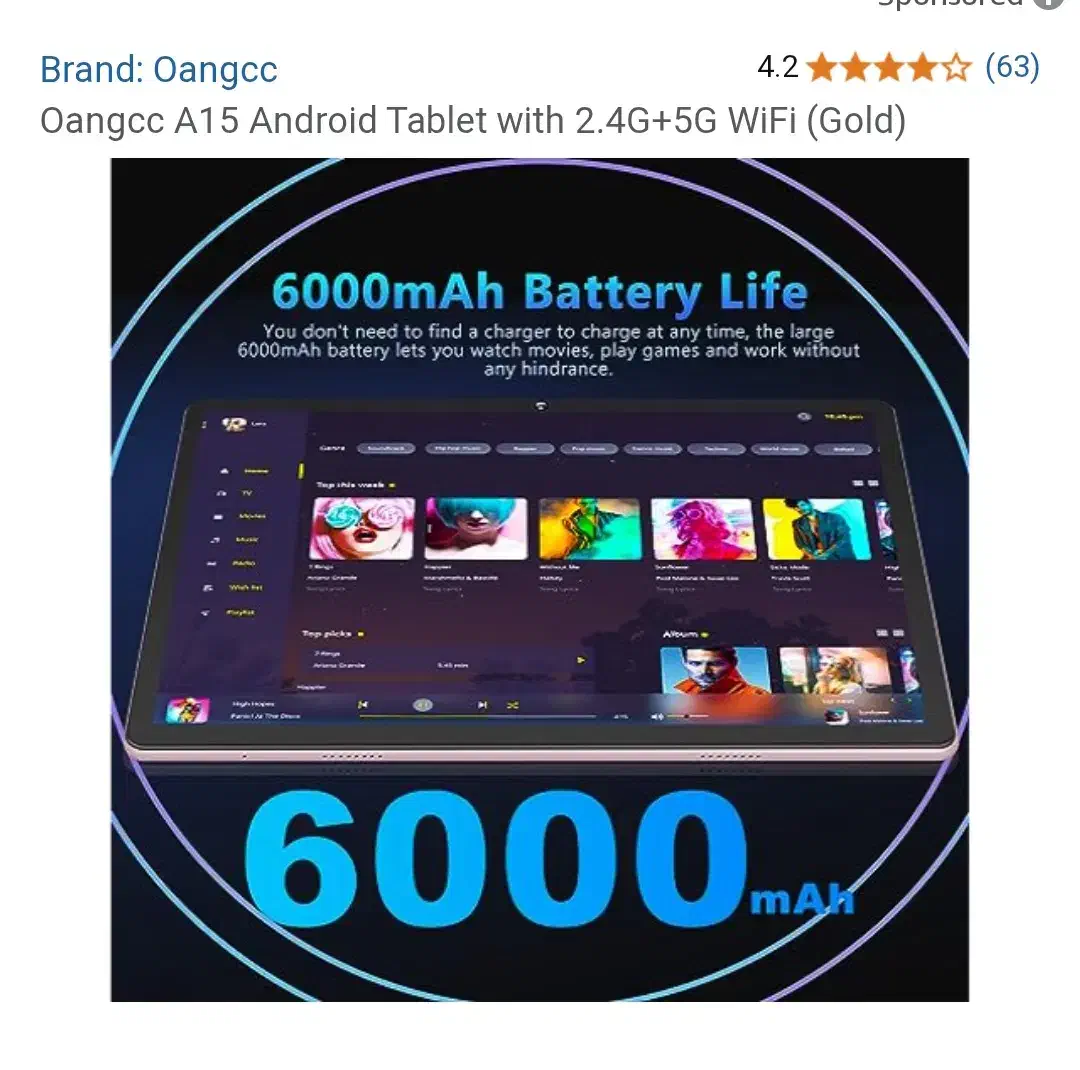 تبلت آکبند برند Oangcc A15 10.1 inch|تبلت|کرج, فاز ۲ مهرشهر|دیوار