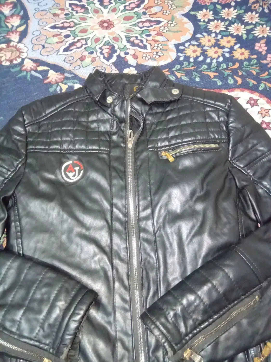 کاپشن چرم سایز 40 لارج|لباس|شاهرود, |دیوار