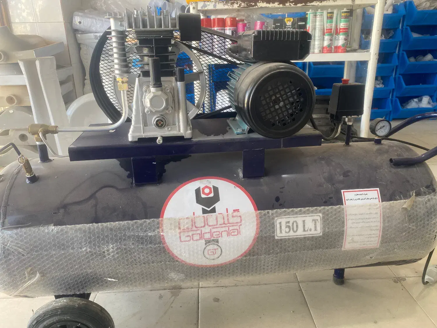 پمپ باد ۱۵۰لیتری|ابزارآلات|توکهور, |دیوار