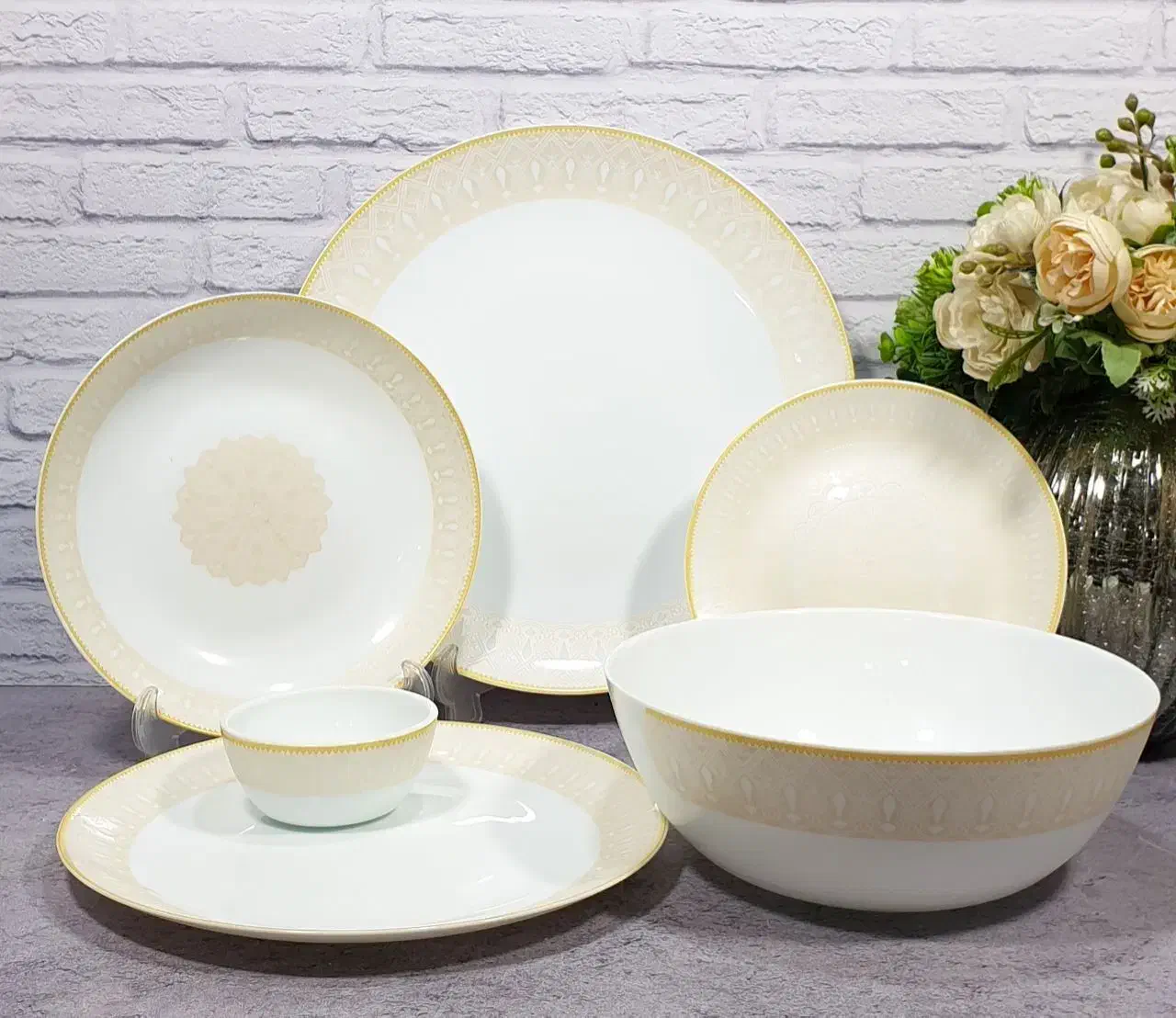 آرکوپال 26 پارچه ژنیک کرم|ظروف سرو و پذیرایی|فردیس, شهرک ارم|دیوار