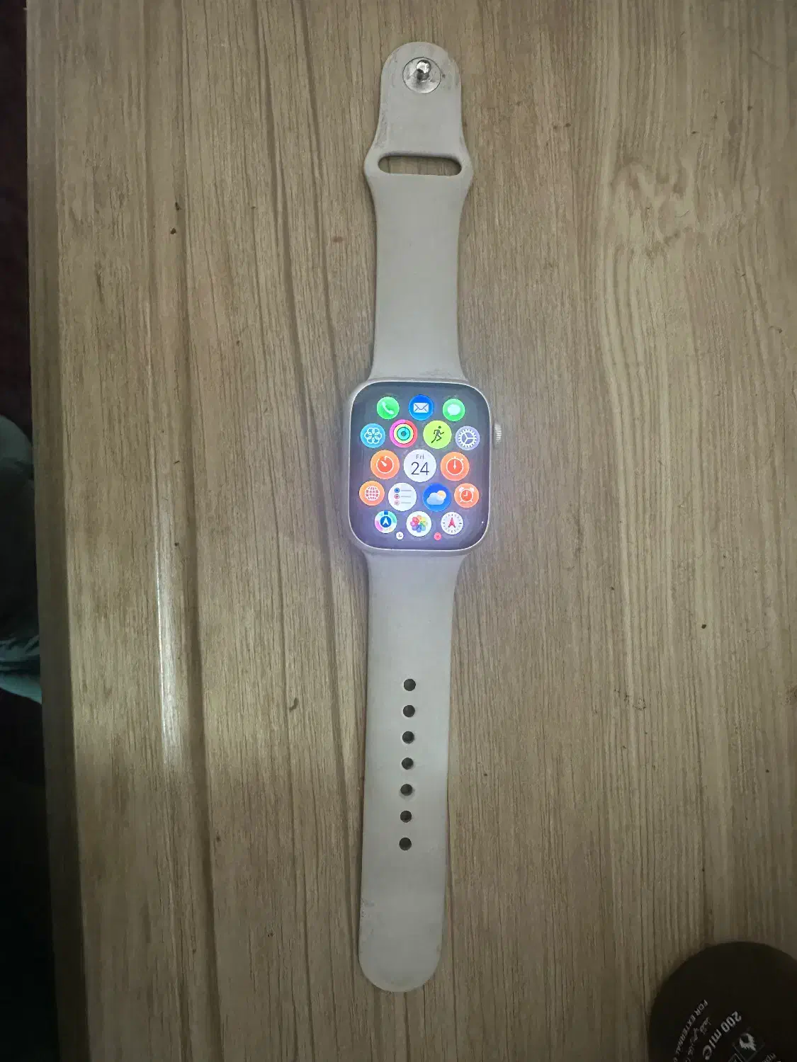 اپل واچ سری ۹ استارلایت سایز ۴۵|لوازم جانبی موبایل و تبلت|قائم‌شهر, |دیوار